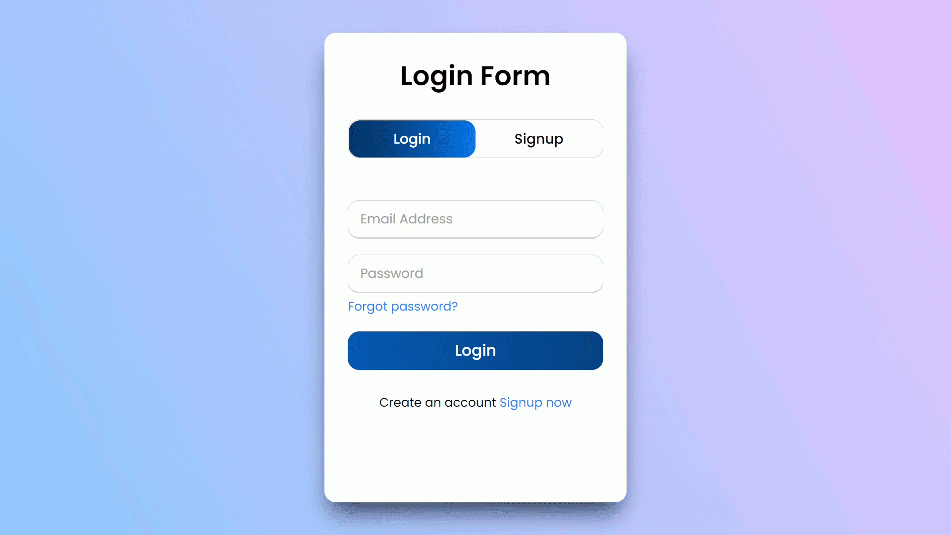 Login&Signup